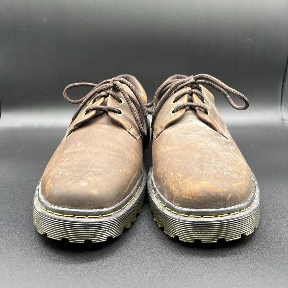 Dr Martens Kent Shoes Men's Size 13 Brown Leather Low Top Lace Up Oxford Docs